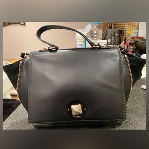 Kate spade classic black buckle bag